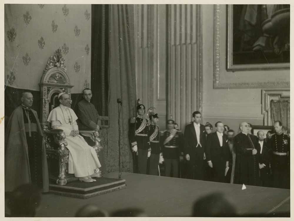 Con papa Pio XII