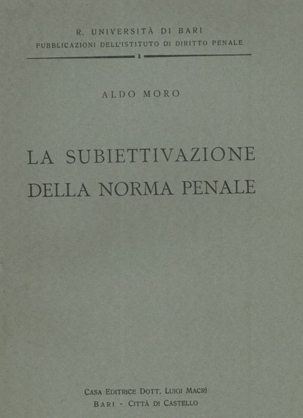 La subiettivazione della norma penale